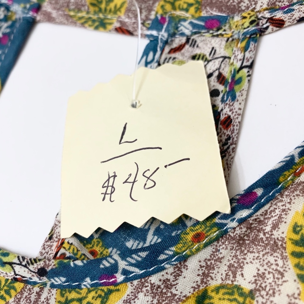 Multi Colored Patchwork Midi Pocket Dress - Picture 3 of 6